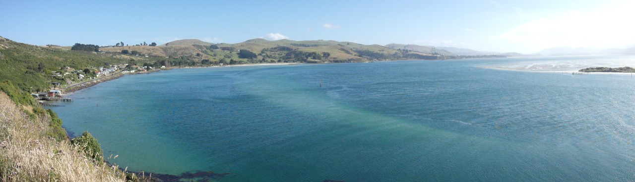 Ein Dörfchen am Otago Harbour auf dem Rückweg