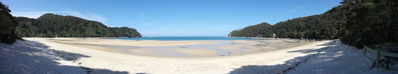 022 Abel Tasman Bark Bay Beach Pano