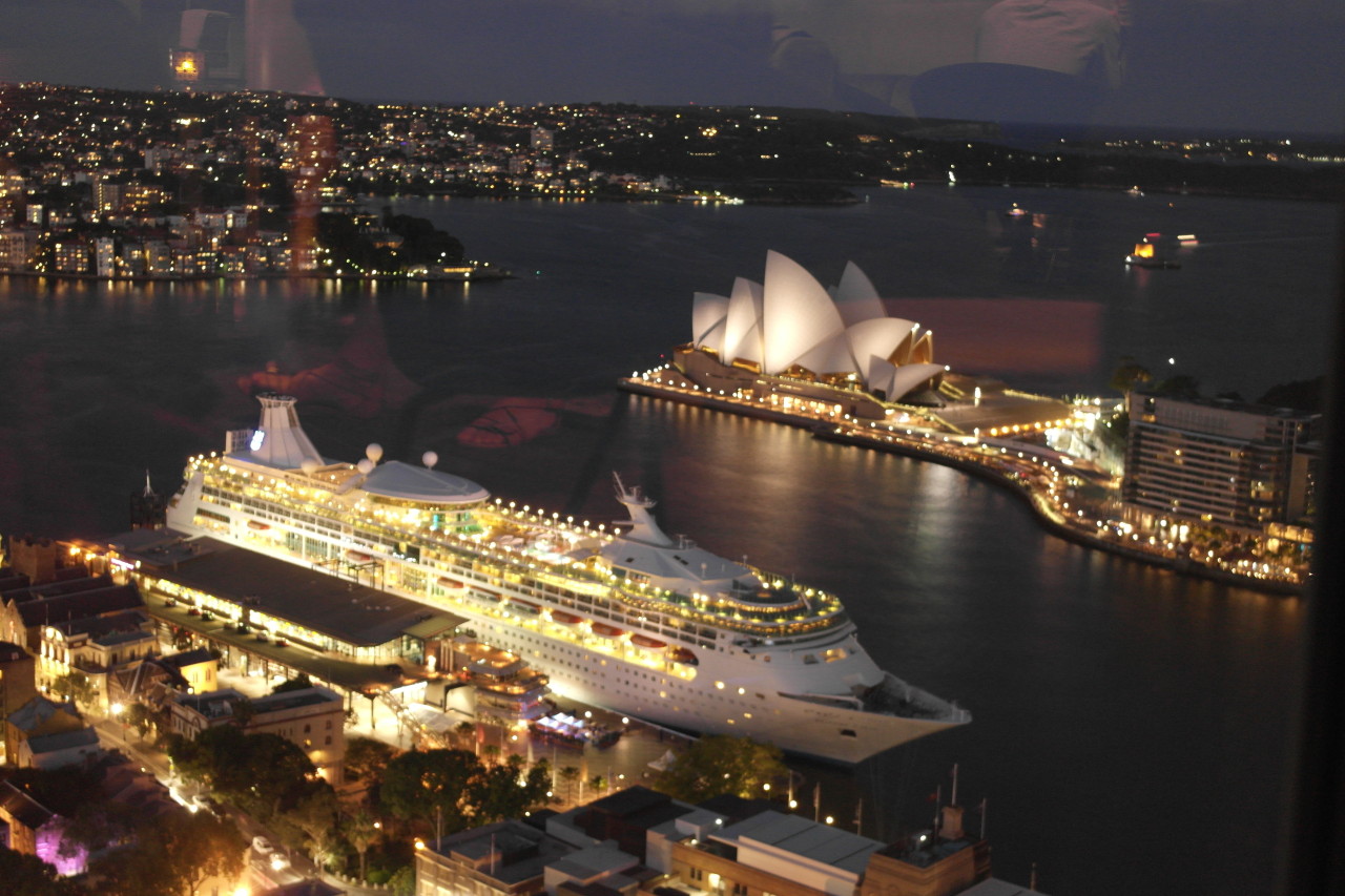 025 Sydney Harbour, Opera House, Cruise Ship At Night