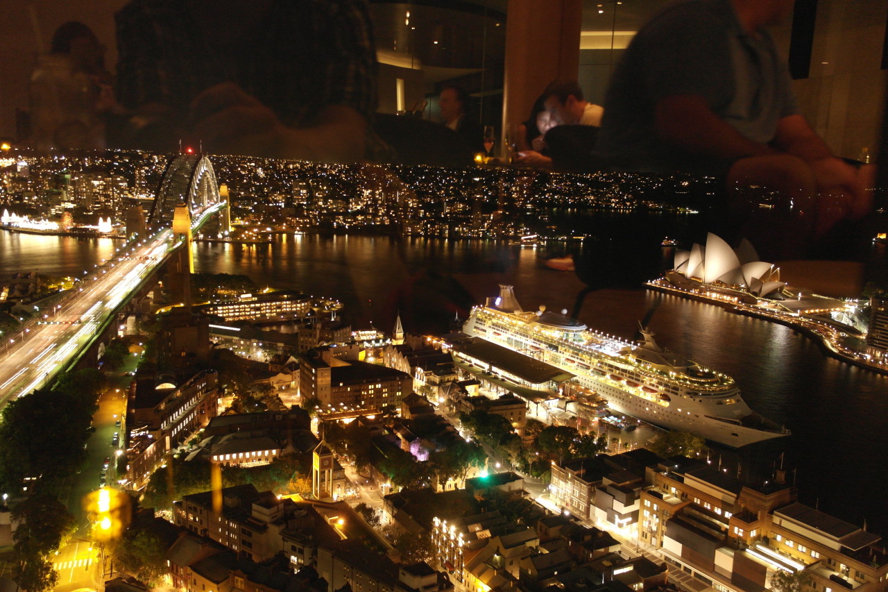 025 Sydney Bridge, Cruise Ship, Opera House At Night
